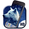 Galaxy ice wolf live wallpaper icon