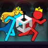 Icono de Red And Blue Stickman