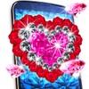 Icono de Diamond live wallpaper – glitter rose hearts