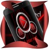 Laser red Poweramp Skin icon