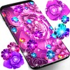 Glowing flowers live wallpaper icon