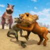 Lion vs Dinosaur Animal Fight icon