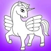 Sparkles Unicorn Coloring Page icon