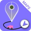 voice GPS navigation location & satellite maps icon