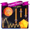 Fire glass Poweramp Skin icon