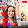 Live Talk - free video call with Strangers Girls icon