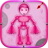Pink Robo super power girl icon
