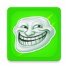 Ikon Troll Face Stickers - 3D