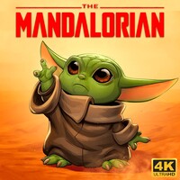 Mandalorian baby on sale yoda wallpaper