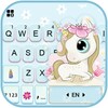 Cute Flower Unicorn Keyboard B icon