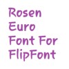 Biểu tượng Rosen Euro font