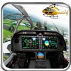 Helicopter driving simulator icon
