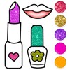 Icono de Glitter Beauty Coloring Book