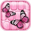 Ikon Pink Butterfly Keyboard