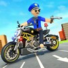 Stickman Police Moto BIke Game icon