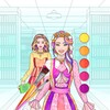 Coloring College GIrls Dress Up icon