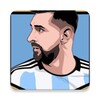 Messi coloring book icon