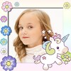 kids photo frame unicorn icon
