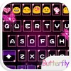 Neon Pink Butterfly Emoji Keyboard icon