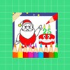 Coloring Santa And Christmas icon