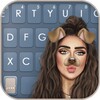 Icône Puppy Filter Girl Keyboard Bac