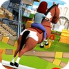 Cartoon Horse Riding icon