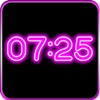 Neon Digital Clock LWP icon