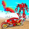 Flying Ostrich Robot Transform Bike Robot Games icon