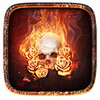 The flame skull icon
