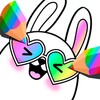 Gradient Kawaii Coloring Book icon