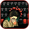 Broken Heart Girl Keyboard Bac icon