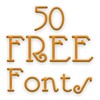 Free Fonts 50 Pack 4 icon