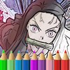 Demon Slayer coloring book icon