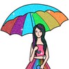 Girls Glitter Color By Number icon