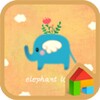 elephant love dodol theme icon