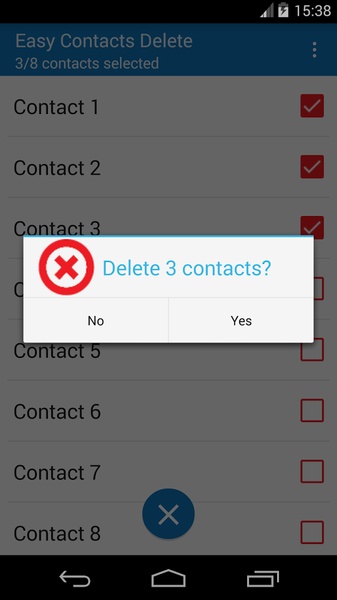 Easy Contacts Delete - Preview 1