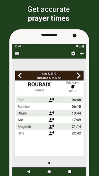 Prayer times: Qibla & Azan - Preview 4