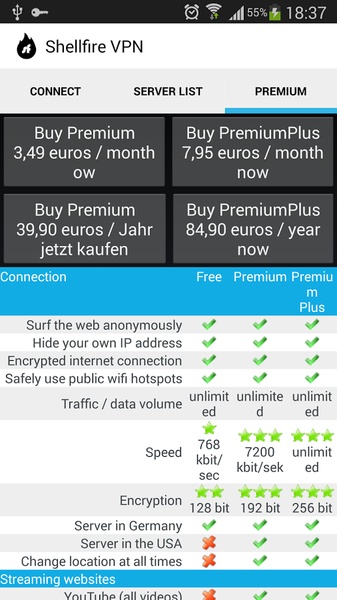 Shellfire VPN - Preview 3