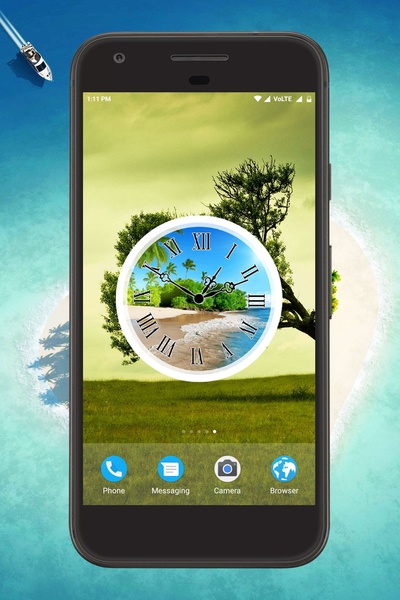 Island Clock Live Wallpaper - Preview 2