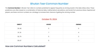 Bhutan Teer Result screenshot 2