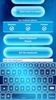 Neon Blue Emoji Keyboard screenshot 7