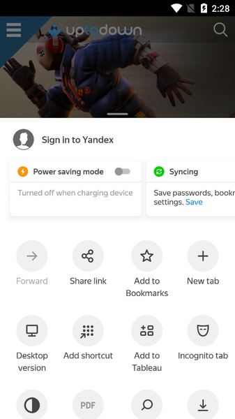 Yandex Browser Beta - Preview 4