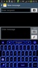 GO Keyboard Blue Neon Theme screenshot 5