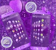 Purple Glitter Launcher Theme screenshot 1