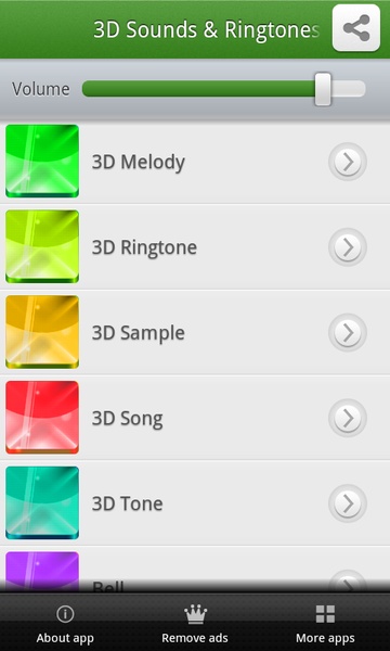 3D Sounds & Ringtones - Preview 3