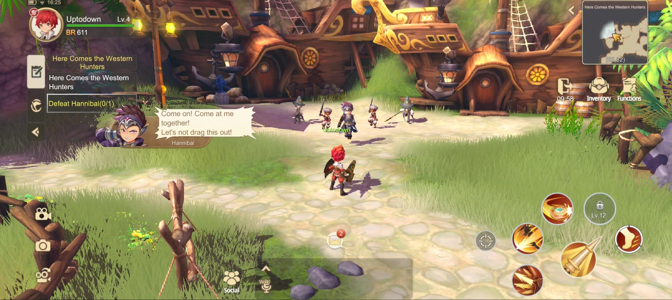 Screenshot der Dragonia App Oberfläche mit Spielkategorien