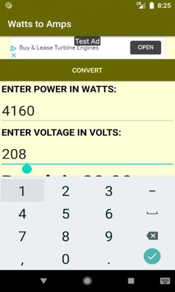 Watts to Amps Converter - Preview 1