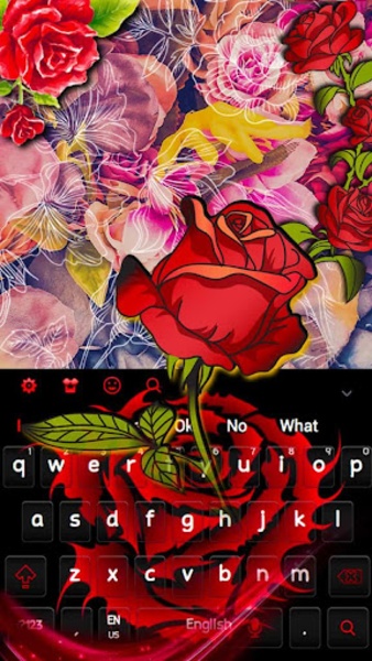 Tattoo Rose GO Keyboard - Preview 1