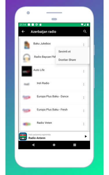 Radio Azerbaijan FM Online: Radios Stations AM FM, Azeri Music and News Free - Preview 5