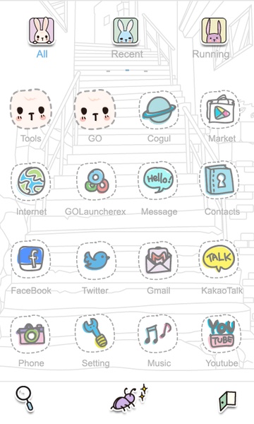 Tossy Way GOLauncher EX Theme - Preview 2